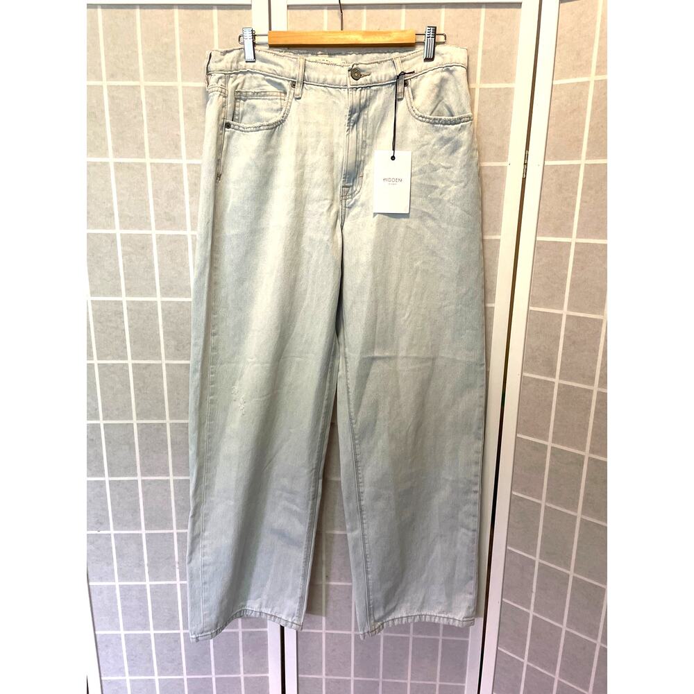 Hidden Jeans NEW Alyx High Rise Baggy Jeans 30 Light Wash Wide Leg Y2K Skater